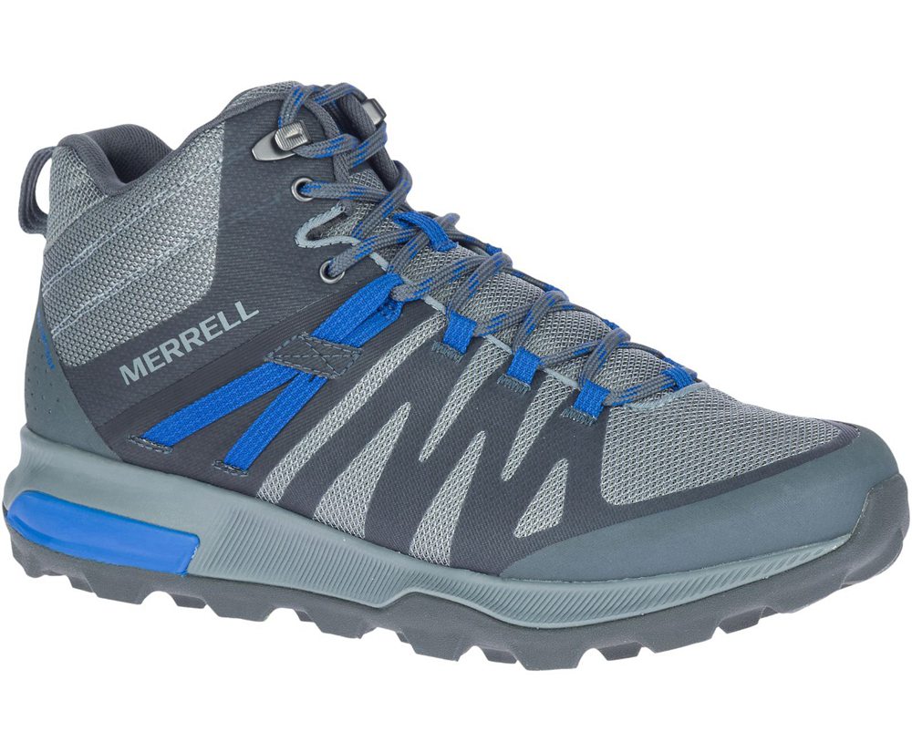 Kozaki Merrell Męskie Szare - Zion Fst Mid Waterproof - 685492-UHJ